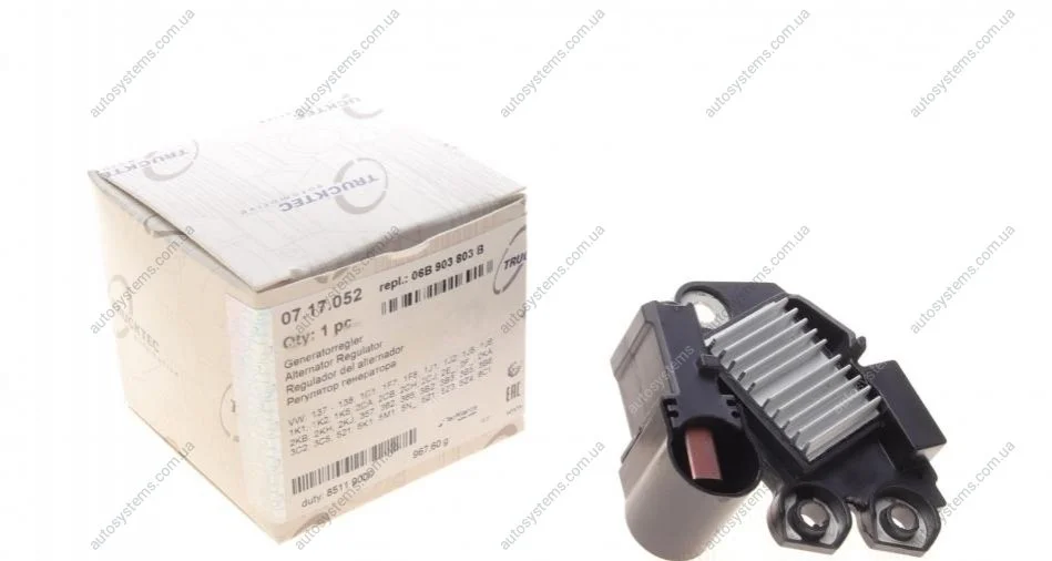 Реле генератора (12V) VW Caddy/Golf/Passat/Audi A4 94-15 TRUCKTEC 07.17.052 (фото 1)