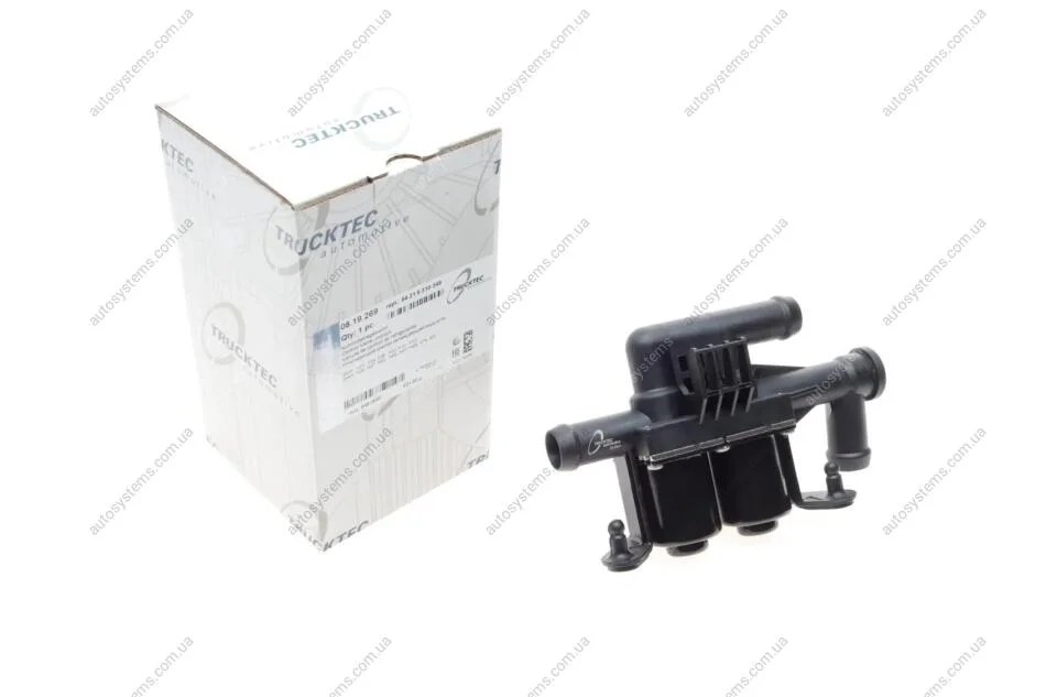 Кран пічки BMW 5 (F10)/7 (F01-F04) 09-16 N52/N55/N57/N63/N74/S73 TRUCKTEC 08.19.269 (фото 1)