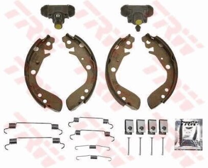 Колодки тормозные барабанные, комплект TRW BK1972