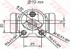 Цилиндр тормозной, колесный TRW BWD303 (фото 2)