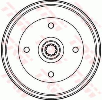 Тормозной барабан задний TRW DB4143