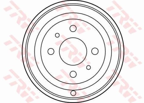 Тормозной барабан задний TRW DB4201