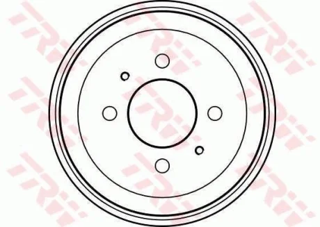 Гальмівний барабан задн MITSUBISHI COLT IV, COLT V, LANCER V, LANCER VI, MIRAGE IV, MIRAGE V 1.3-1.8 12.91-08.04 TRW DB4239
