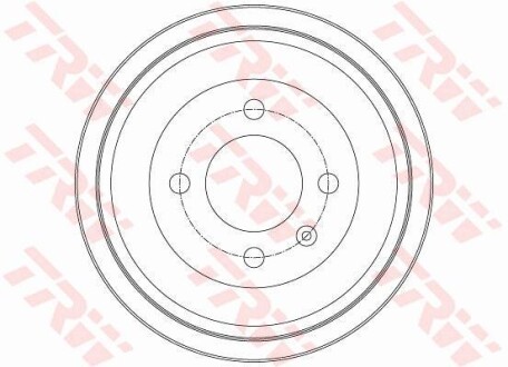 Тормозной барабан задний TRW DB4425