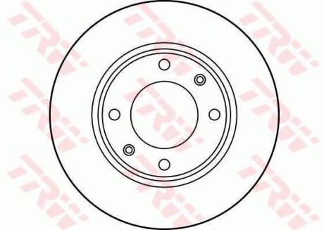 Тормозной диск передний вентилируемый TRW DF1218