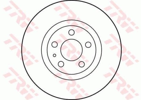 Тормозной диск передний вентилируемый TRW DF1769