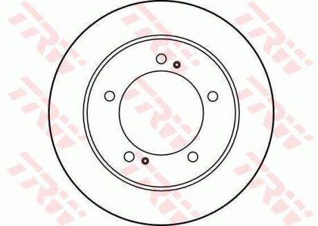 Тормозной диск передний невентилируемый TRW DF1953