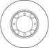 Диск гальмівний передн лів/прав HYUNDAI ACCENT, ACCENT I, PONY, PONY / EXCEL, S 1.3/1.5 10.85-01.00 TRW DF1958 (фото 2)