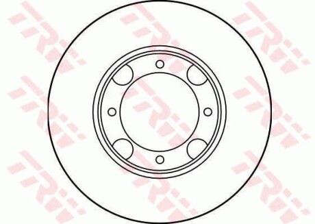 Тормозной диск передний вентилируемый TRW DF1958
