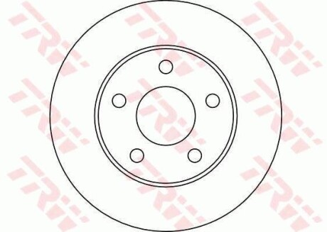 Тормозной диск передний вентилируемый TRW DF4041