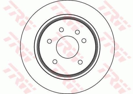 Тормозной диск задний вентилируемый TRW DF4094