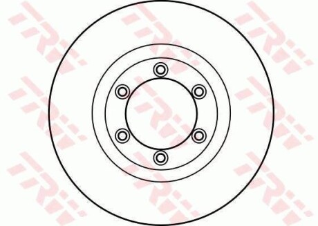 Тормозной диск передний вентилируемый TRW DF4168