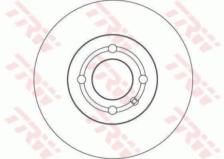 Тормозной диск передний вентилируемый TRW DF4232