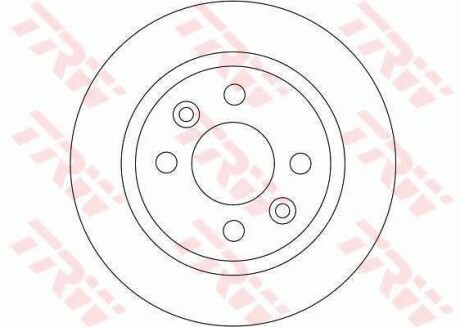 Тормозной диск передний невентилируемый TRW DF4382