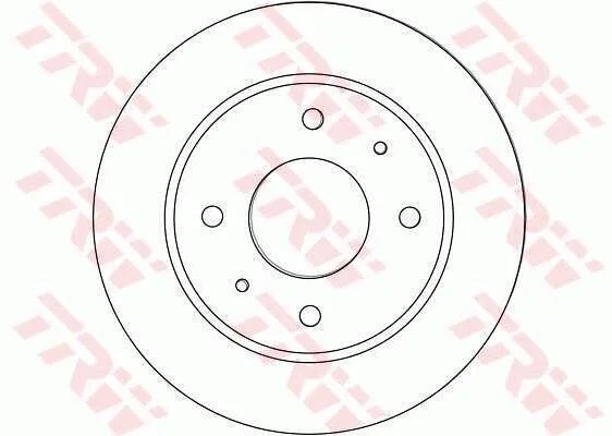 Диск гальмівний задн лів/прав MITSUBISHI COLT, COLT CZC VI, COLT VI SMART FORFOUR 1.1-1.5D 01.04-06.12 TRW DF4463 (фото 1)