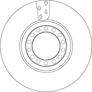 Тормозной диск TRW DF5077S (фото 1)