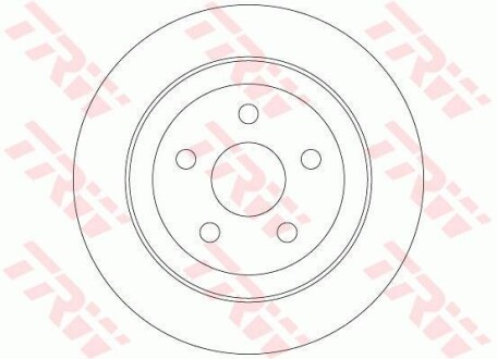 Тормозной диск задний невентилируемый TRW DF6282