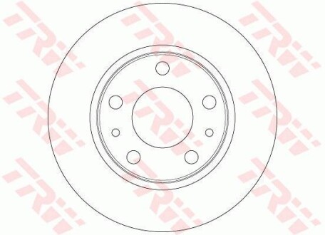 Тормозной диск передний невентилируемый TRW DF6412