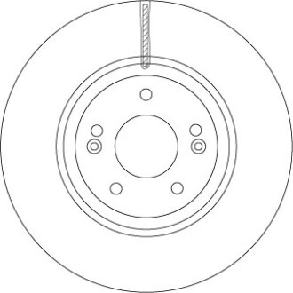 Тормозной диск TRW DF6545S