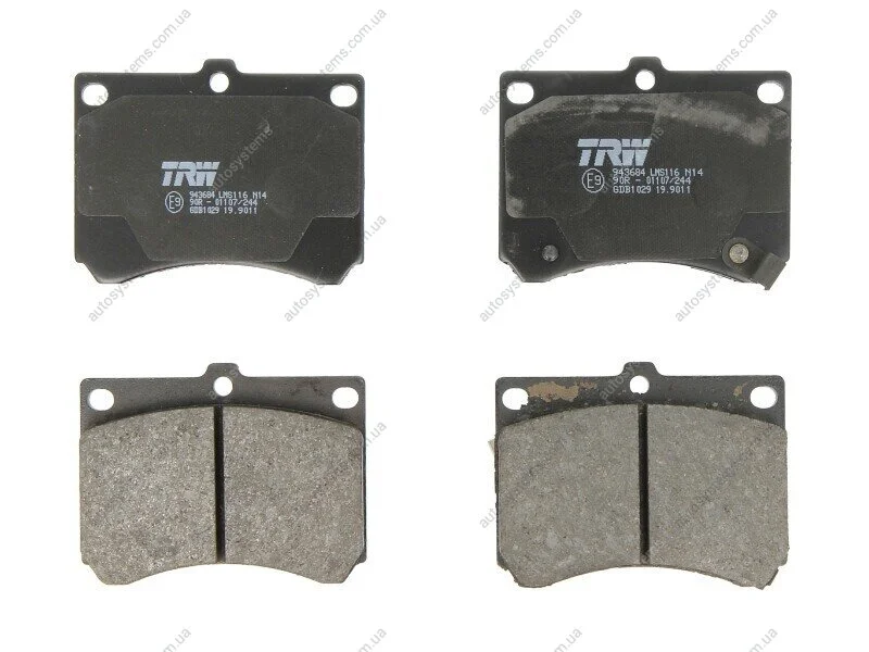 Тормозные колодки дисковые COTEC, комплект TRW GDB1029 (фото 1)