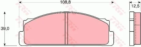 Тормозные колодки дисковые COTEC, комплект TRW GDB105