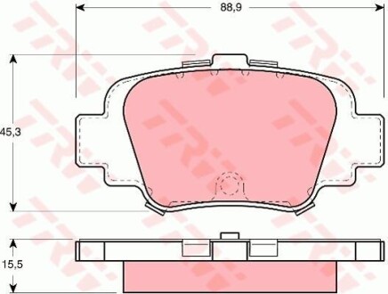 Тормозные колодки дисковые COTEC, комплект TRW GDB1060