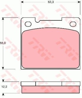 Тормозные колодки дисковые COTEC, комплект TRW GDB1066