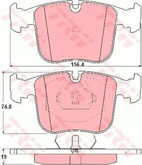 Тормозные колодки дисковые COTEC, комплект TRW GDB1118