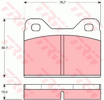 Тормозные колодки дисковые COTEC, комплект TRW GDB112