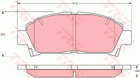 Тормозные колодки дисковые COTEC, комплект TRW GDB1145