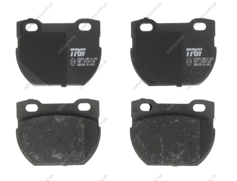 Тормозные колодки дисковые COTEC, комплект TRW GDB1209 (фото 1)