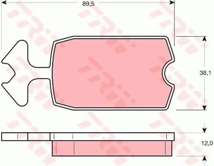 Тормозные колодки дисковые COTEC, комплект TRW GDB127