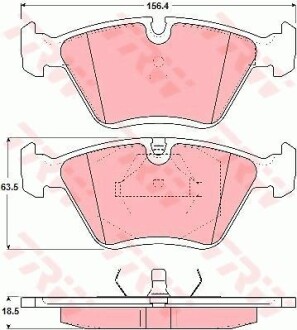 Тормозные колодки дисковые COTEC, комплект TRW GDB1355