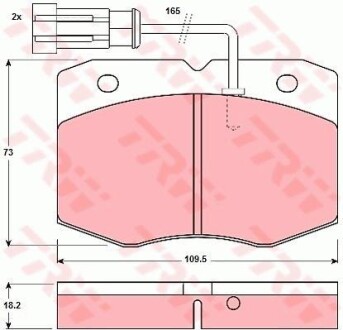 Тормозные колодки дисковые COTEC, комплект TRW GDB1356