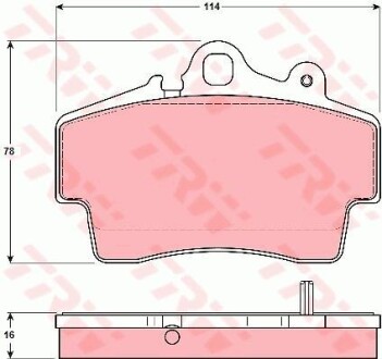 Тормозные колодки дисковые COTEC, комплект TRW GDB1394