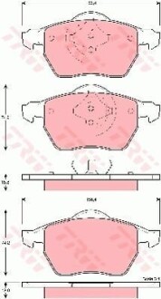 Тормозные колодки дисковые COTEC, комплект TRW GDB1429