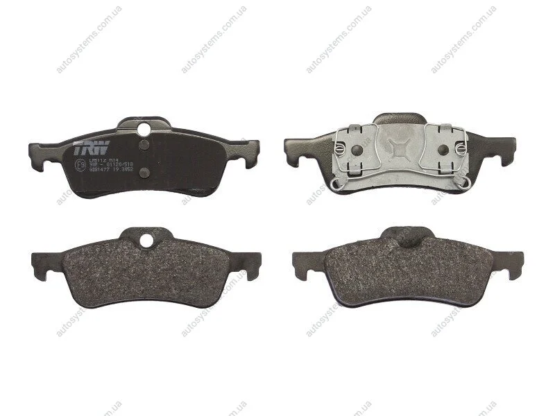 Комплект гальмівних колодок задн, MINI (R50, R53), (R52) 1.4/1.4D/1.6 06.01-07.08 TRW GDB1477 (фото 1)