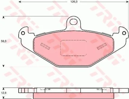 Тормозные колодки дисковые COTEC, комплект TRW GDB1494