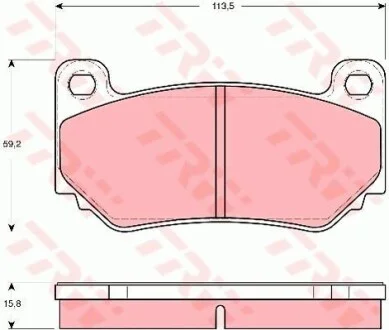 Тормозные колодки дисковые COTEC, комплект TRW GDB1568