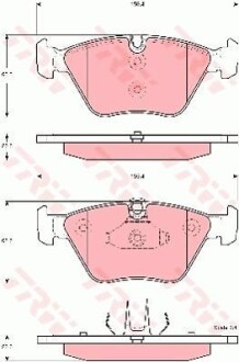 Тормозные колодки дисковые COTEC, комплект TRW GDB1577