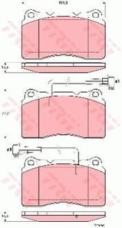 Тормозные колодки дисковые COTEC, комплект TRW GDB1603