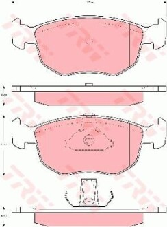 Тормозные колодки дисковые COTEC, комплект TRW GDB1618