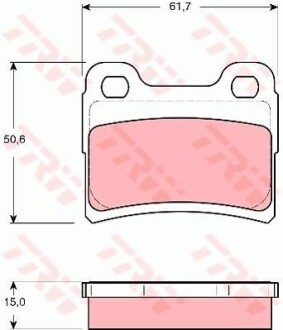 Тормозные колодки дисковые COTEC, комплект TRW GDB1639