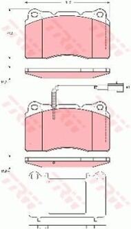 Тормозные колодки дисковые COTEC, комплект TRW GDB1645