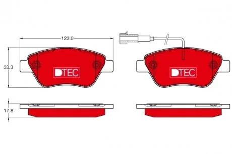 Гальмівні колодки, дискові. TRW GDB1654DTE