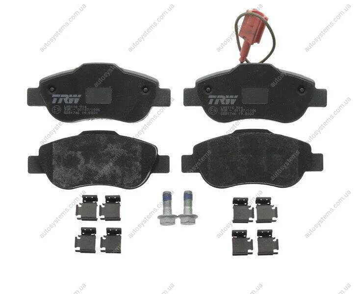 Тормозные колодки дисковые COTEC, комплект TRW GDB1746 (фото 1)