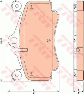 Тормозные колодки дисковые COTEC, комплект TRW GDB1778