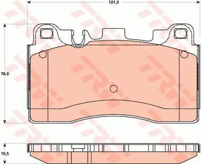 Тормозные колодки дисковые COTEC, комплект TRW GDB1906