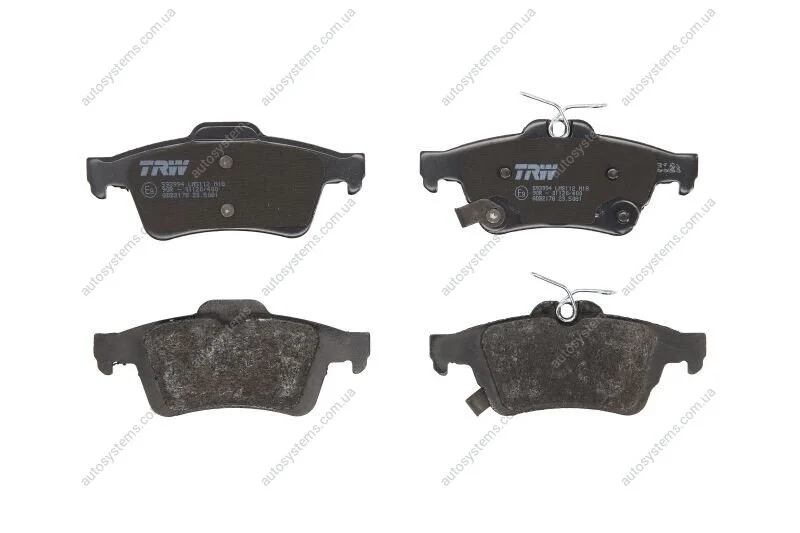 Комплект гальмівних колодок задн, CADILLAC CTS FORD FOCUS III, FOCUS IV, KUGA III NISSAN PRIMERA 1.5-3.6 12.01- TRW GDB2178 (фото 1)