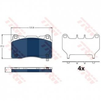 Тормозные колодки, дисковые. TRW GDB2198BTE (фото 1)